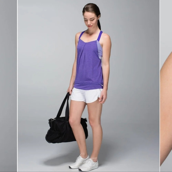 lululemon athletica Tops - Lululemon rest less tank top with built in sports bra sz 6
